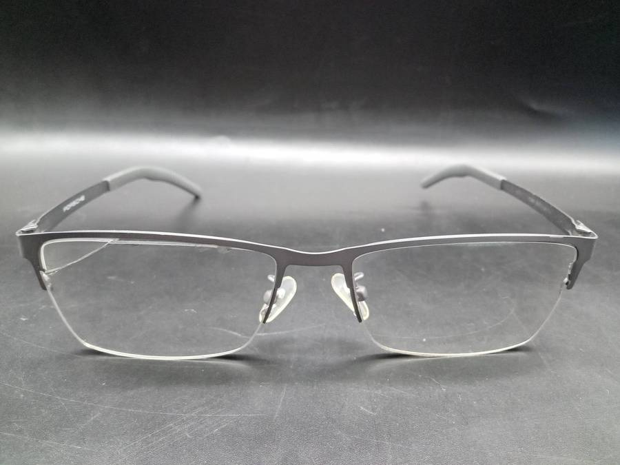 Porsche (Replica) - P9887 -  Gray Square - Semi-frameless - Eyeglasses/Frame