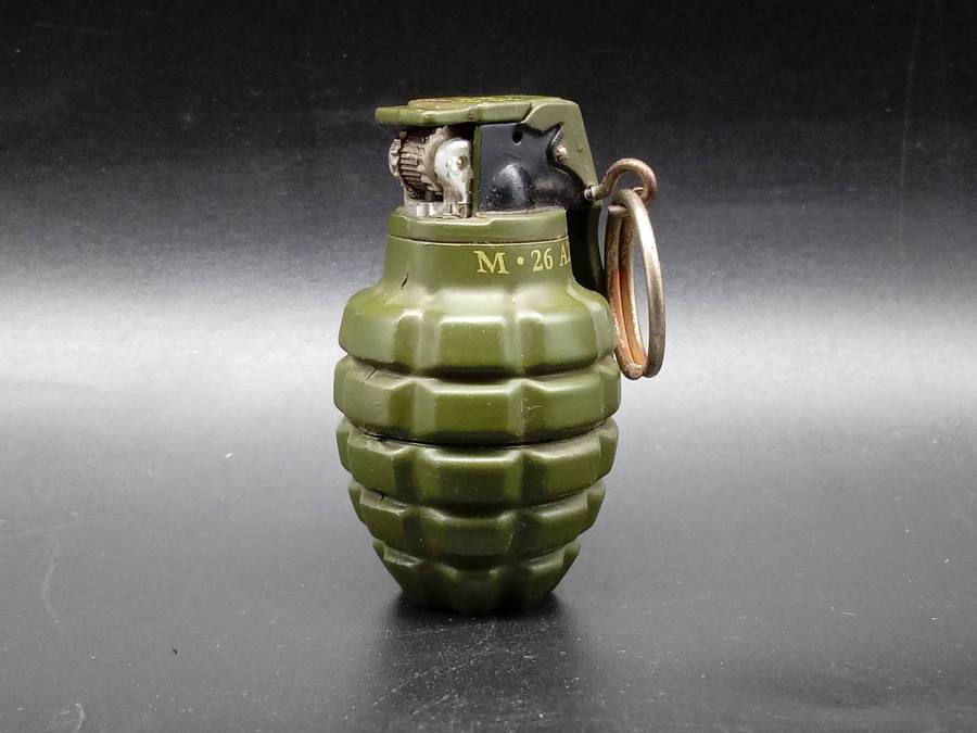 China - Miniature Military Grenade  - Cigarette Lighter - Butane