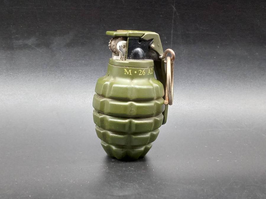 China - Miniature Military Grenade  - Cigarette Lighter - Butane