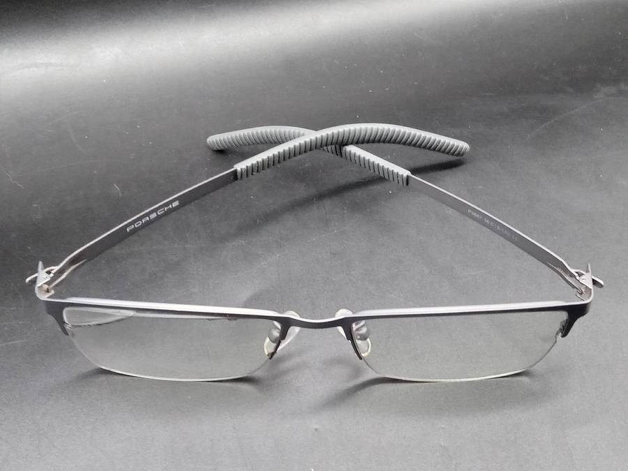 Porsche (Replica) - P9887 -  Gray Square - Semi-frameless - Eyeglasses/Frame