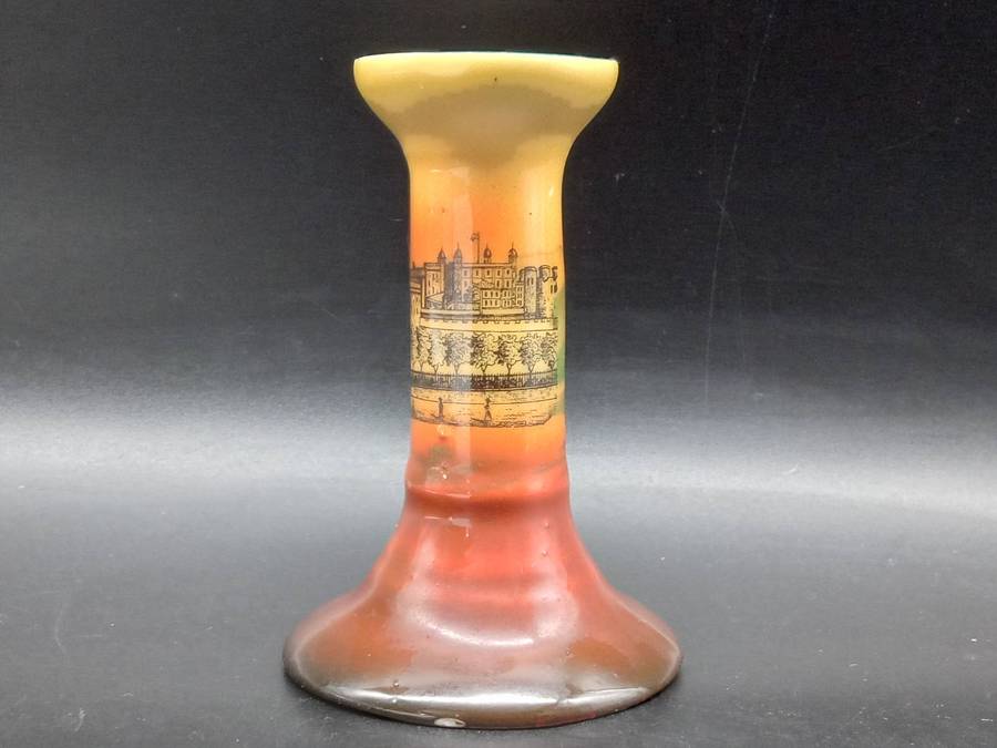 Vintage!  Gemma - Porcelain - Tower of London - Candle Holder.