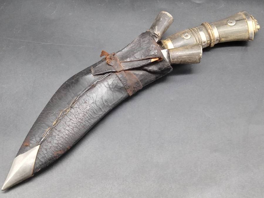 Vintage! - India - Small - Kukri knife - Hand Made - Lion Head