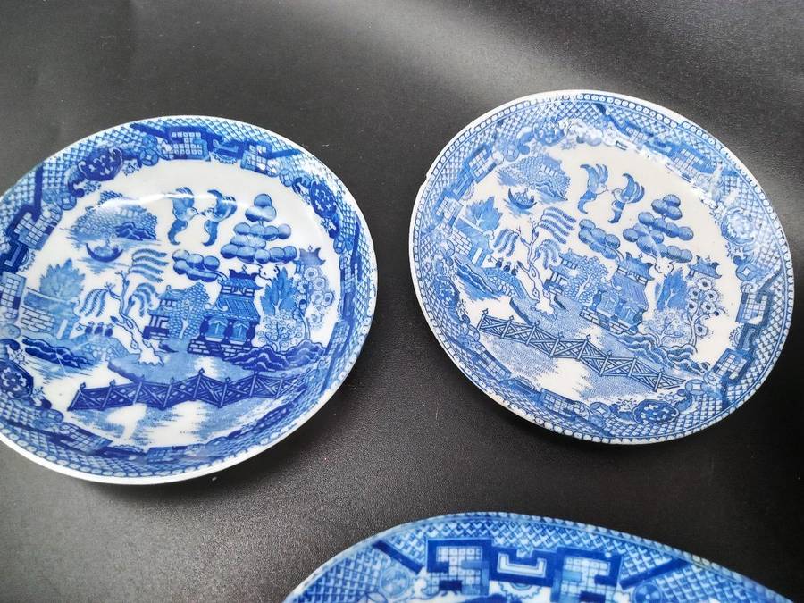 Vintage! Blue Willow Porcelain Children's Play Set (Incomplete Set)