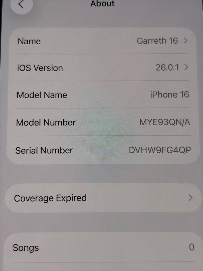 iPhone 16 White 125gb