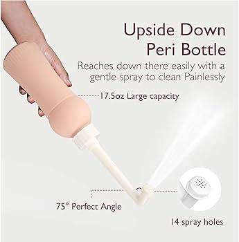 Portable Vaginal Irrigation Wash for Women 500ML Pink Bidet Intimate Cleanser