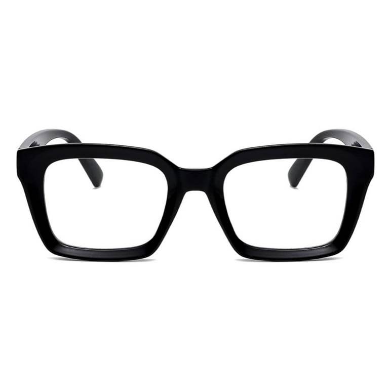 Square Thick Chunky Frame Shades for Men Women Retro Rectangle Trendy Unisex Hip Hop Y2K Retro Simpl