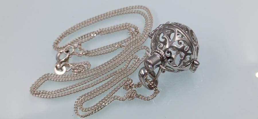 Engelsrufer Locket for Sound Ball Sterling Silver Necklace