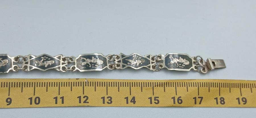 Vintage Siam Sterling Silver Bracelet