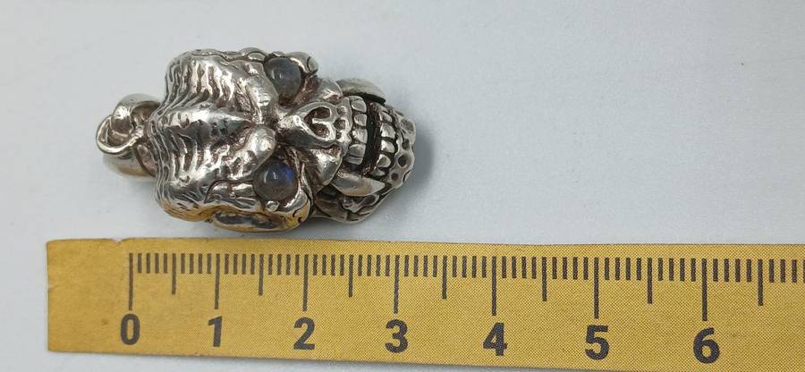 COOL Sterling Silver Skull Pendant