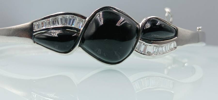 Elegant Sterling Silver Bangle