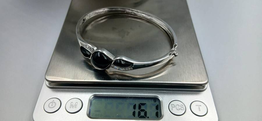 Elegant Sterling Silver Bangle