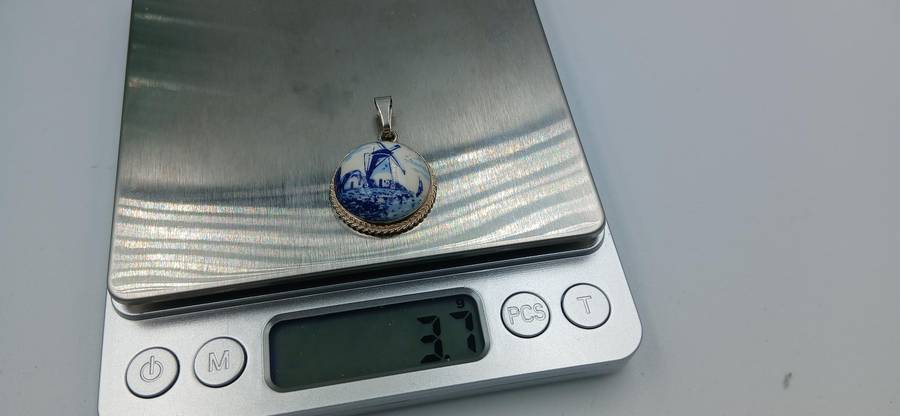 Sterling Silver Delft Pendant