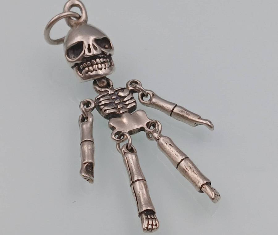 Sterling Silver Skeleton Pendant