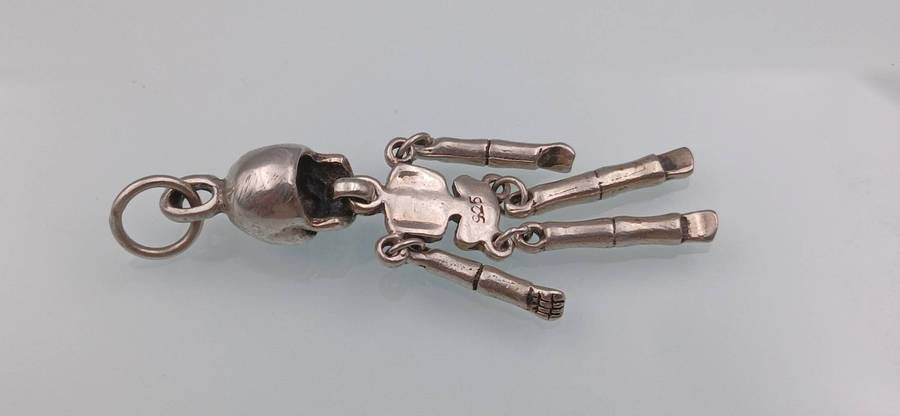 Sterling Silver Skeleton Pendant