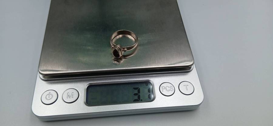 Garnet Sterling Silver Ring