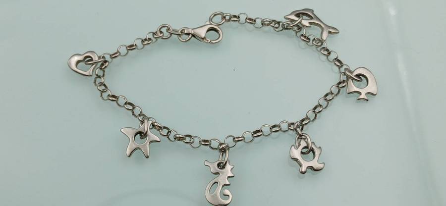 Sterling Silver Charm Bracelet