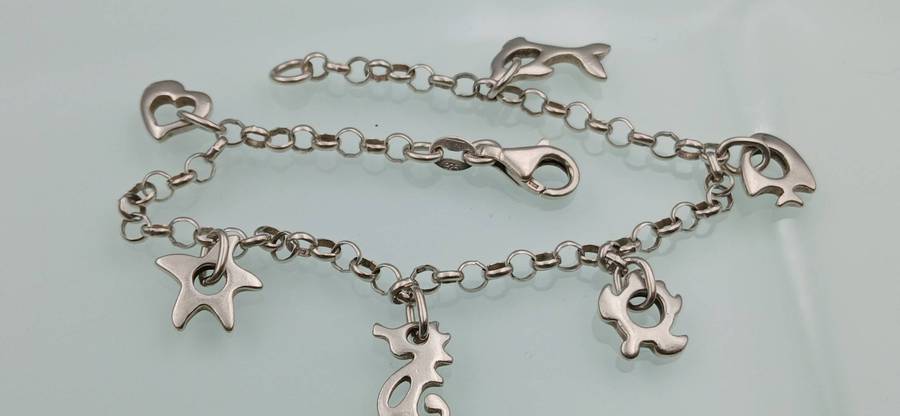 Sterling Silver Charm Bracelet