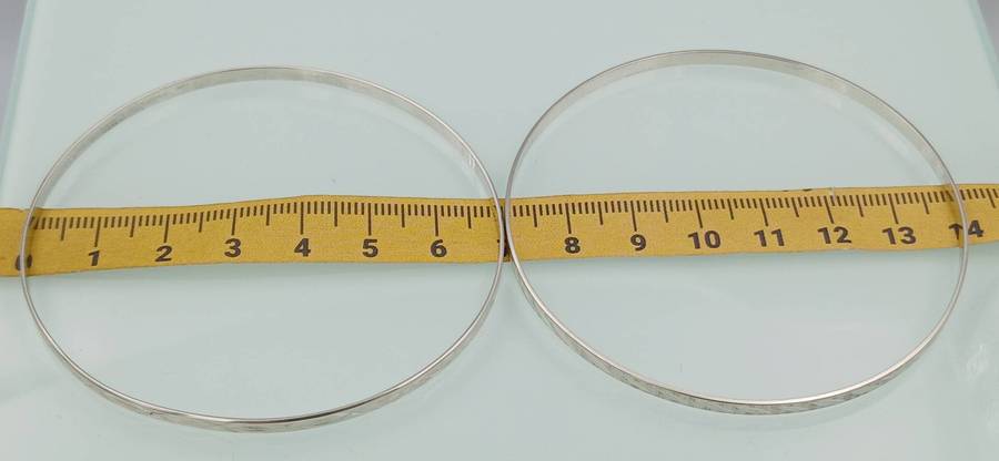 Lot of Two Beautiful Sterling Silver Bangles