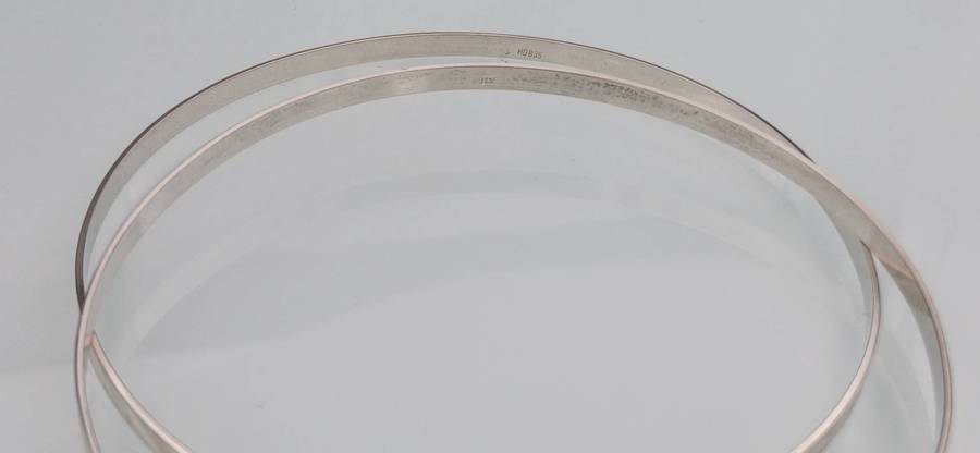 Lot of Two Beautiful Sterling Silver Bangles