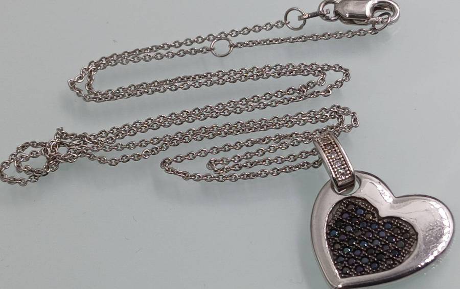 Elegant Sterling Silver Heart Pendant Necklace