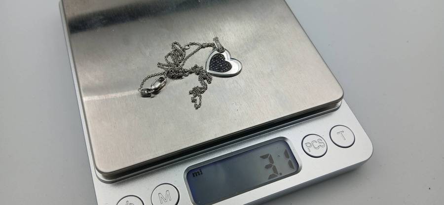 Elegant Sterling Silver Heart Pendant Necklace