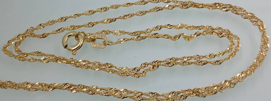 1/10 9ct Sterling Silver Shain Necklace