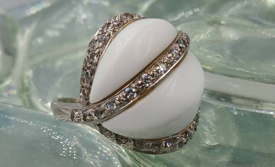 Abstract Sterling Silver Ring