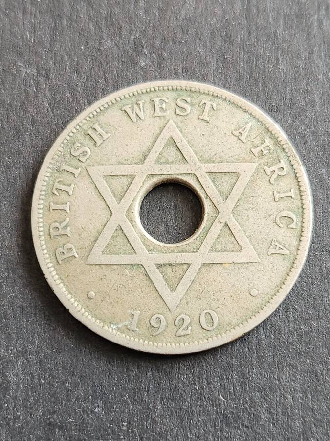 British West Africa One Penny 1920 -as per photograph