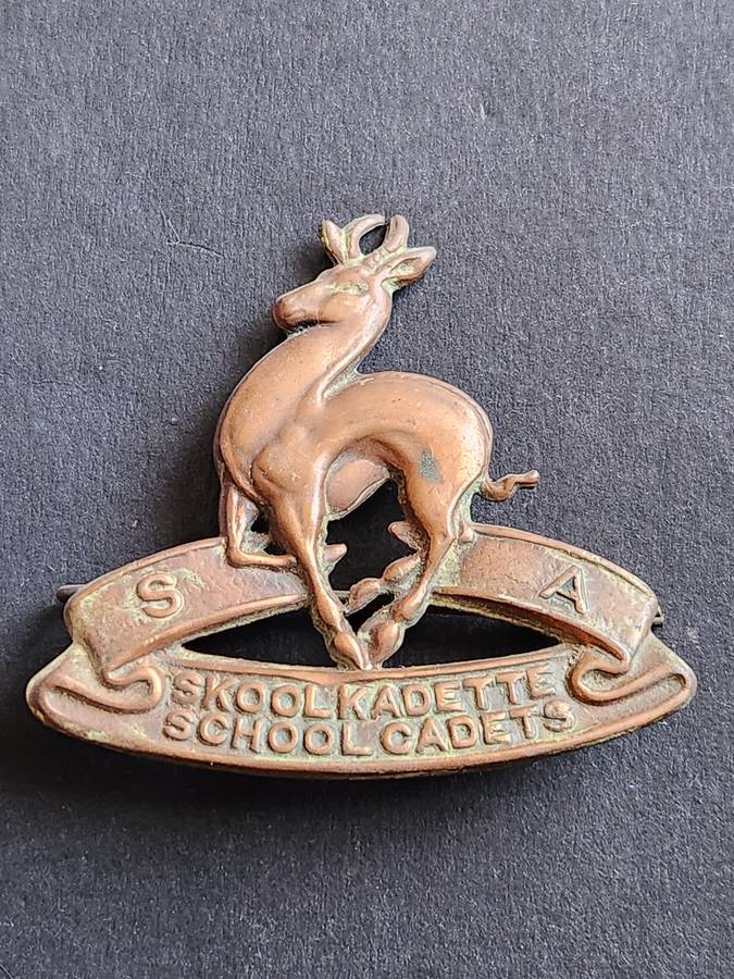 SA School Cadet Caps Badge - as per photograph