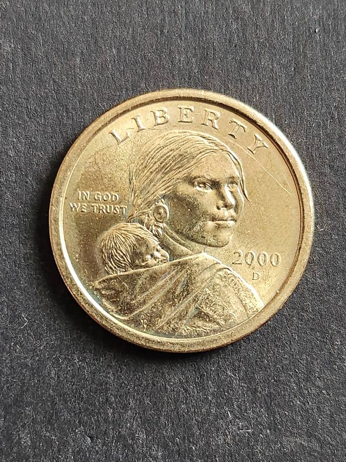 USA Sacagawea One Dollar 2000D - as per photograph
