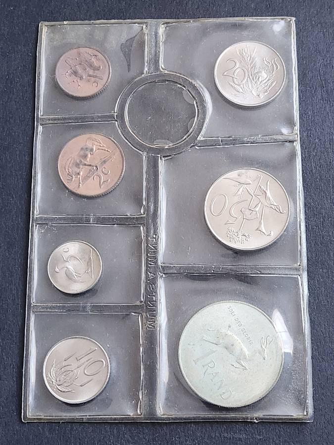 SA Mint Pack 1968 Afrikaans (including Silver One Rand) - as per photograph