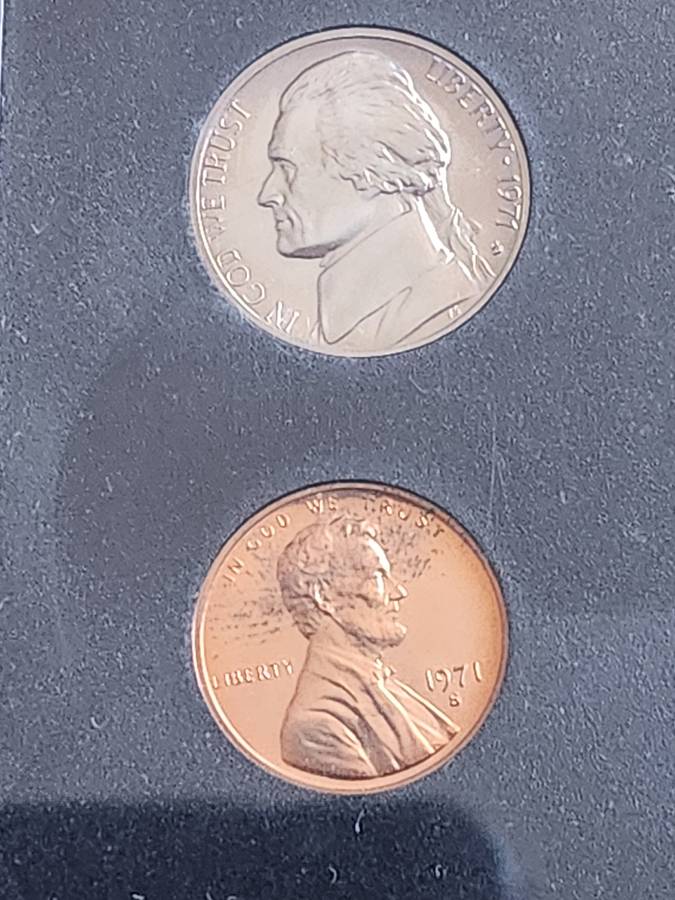 USA Proof Kennedy 1/2 Dollar Set 1971S - as per photograph