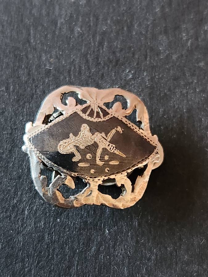 Vintage Siam Sterling Silver Earrings 4.9g - as per photograph