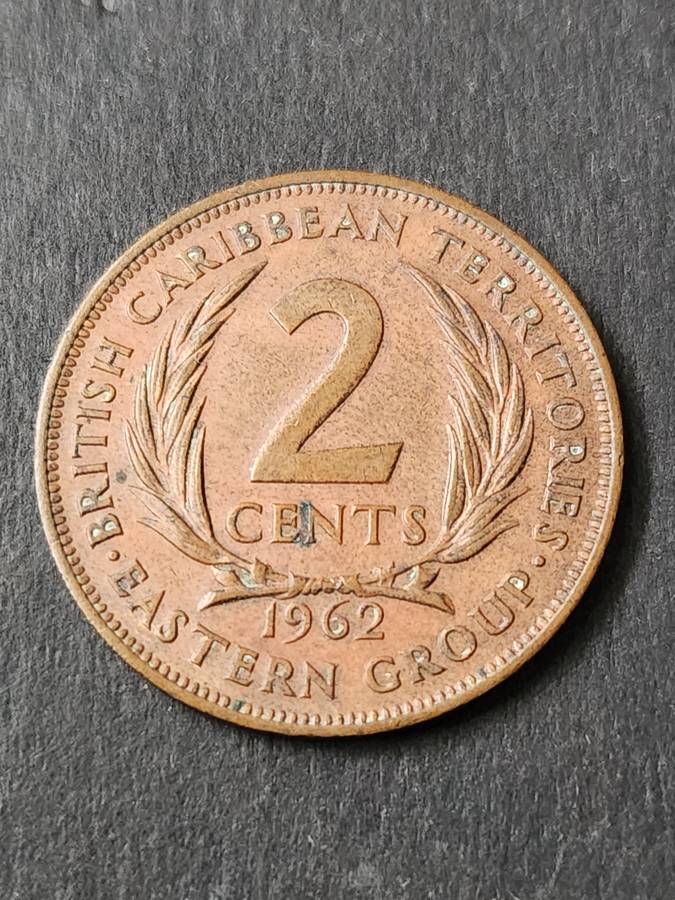 British Caribbean Territories Eastern Group 2 Cents 1962