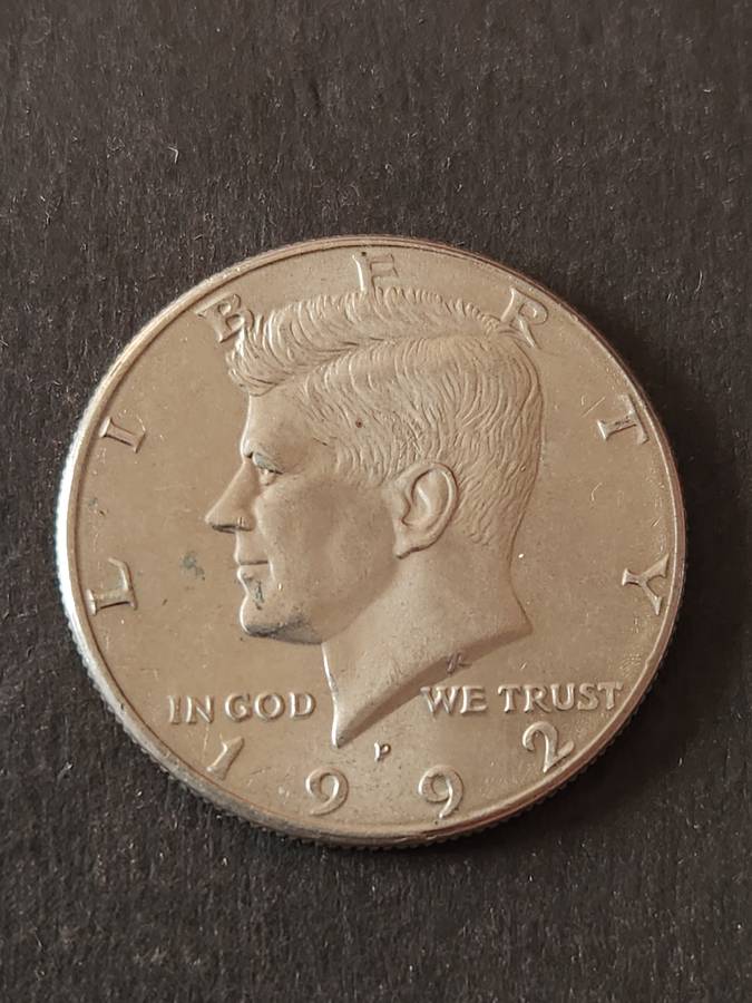 USA Kennedy 1/2 Dollar 1992P(nice condition)