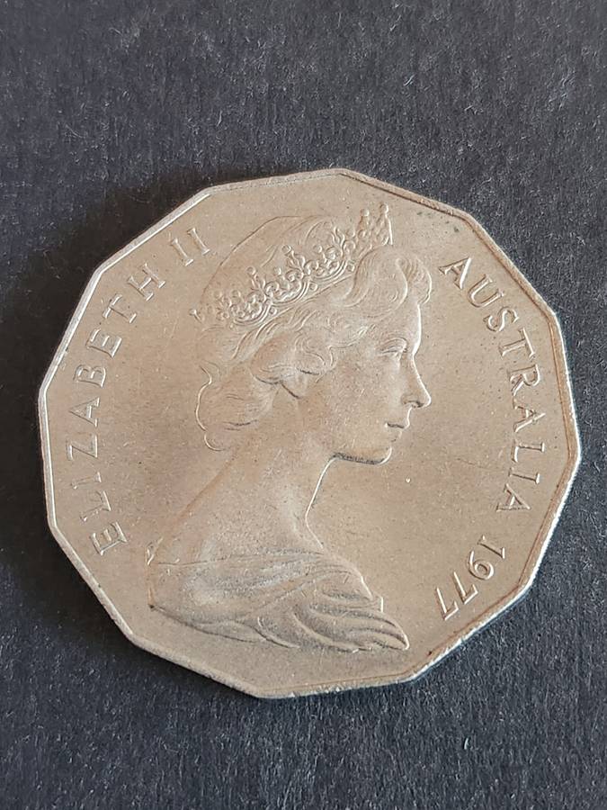 Australia 50 Cents Silver Jubilee 1977 (nice condition)