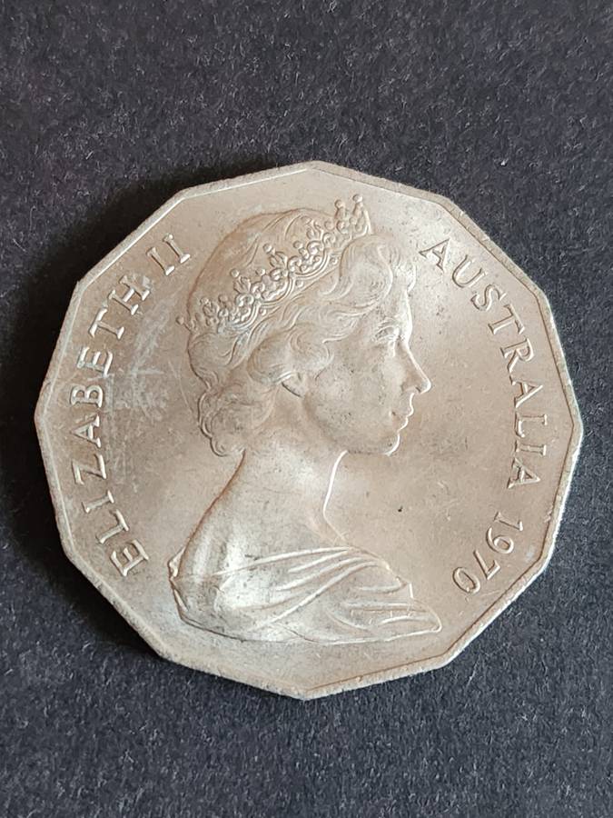 1970 Captain Cook Australia 50 Cent