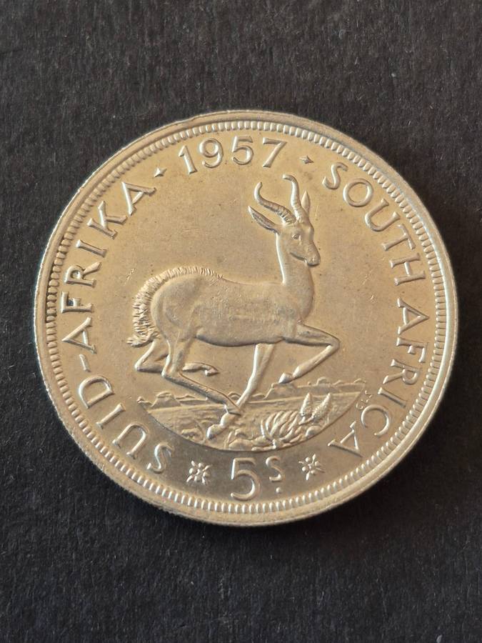 Union 5 Shillings 1957 (nice condition)