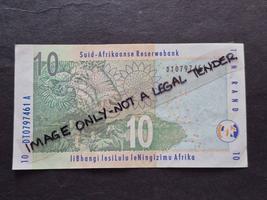 TT Mboweni Ten Rand 1st issue 1999