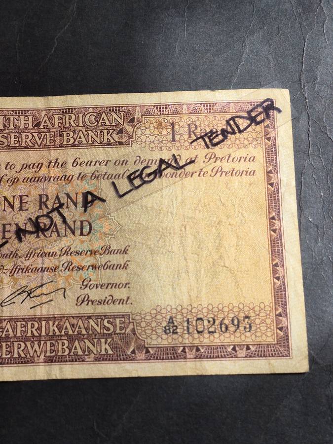 G Rissik One Rand 1st issue 1962