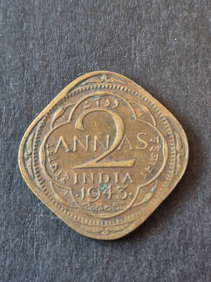 India Two Annas 1943