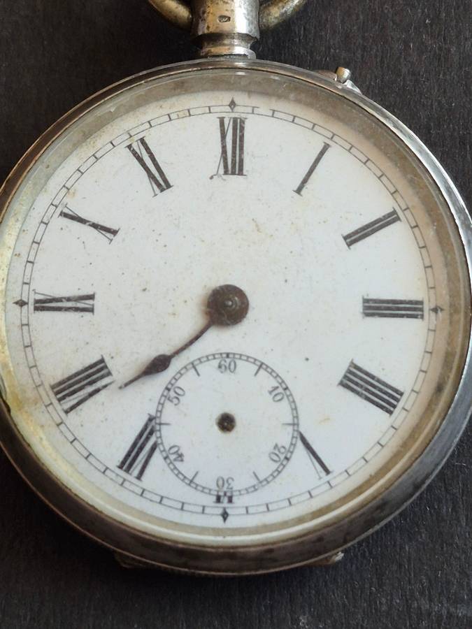 Vintage.800 Silver Fob Watch (not working)