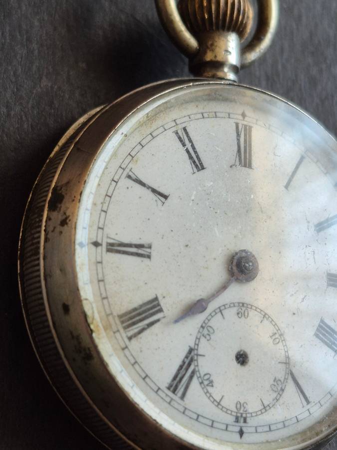 Vintage.800 Silver Fob Watch (not working)