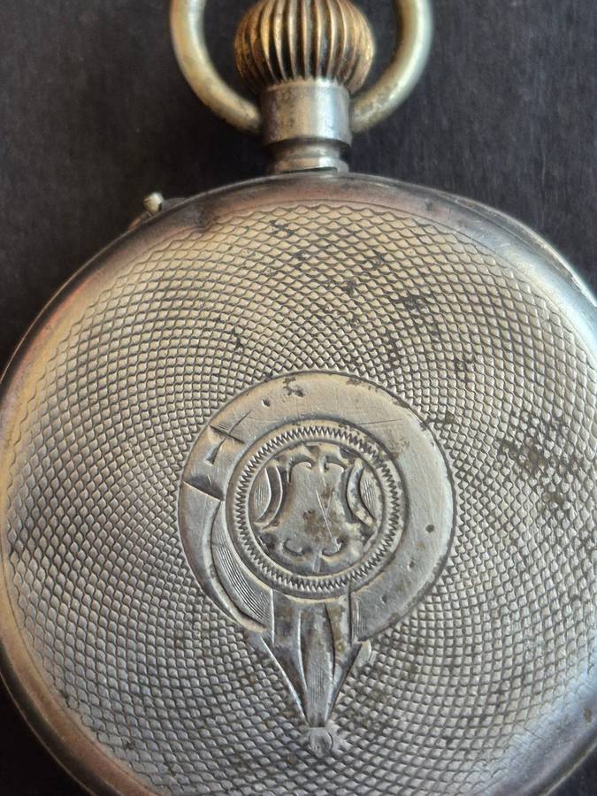Vintage.800 Silver Fob Watch (not working)