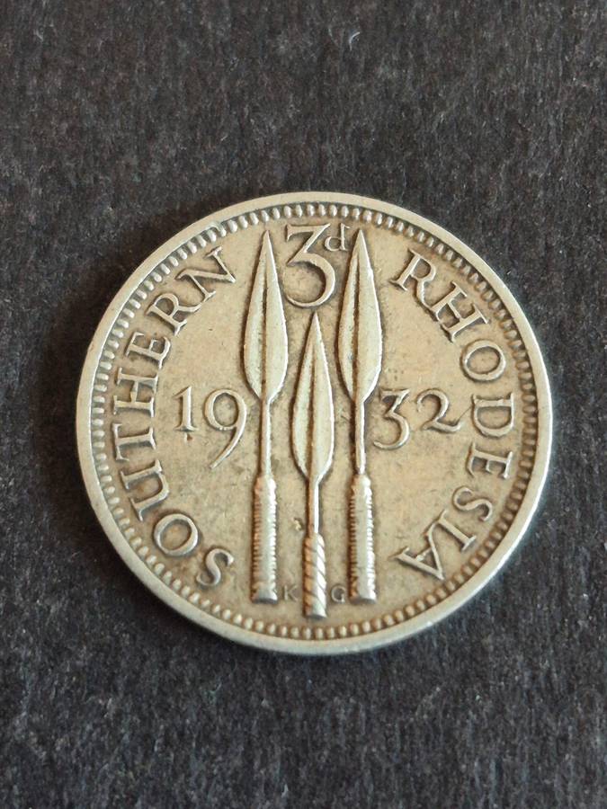 Southern Rhodesia Threepence 1932 Silver