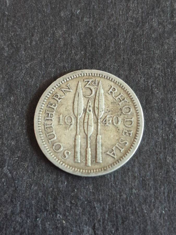 Southern Rhodesia Threepence 1940 Silver