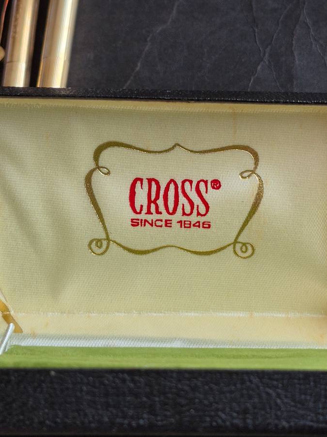 Cross Pen/Pencil Set 1/20 10kts Rolled Gold (engraved)