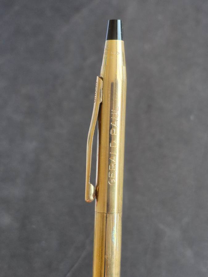Cross Pen/Pencil Set 1/20 10kts Rolled Gold (engraved)