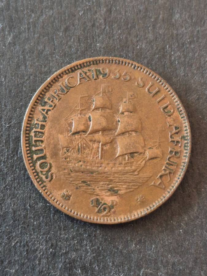 Union 1/2 Penny 1935
