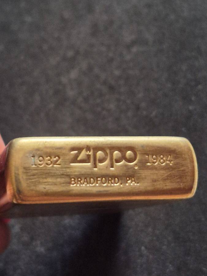 Vintage Solid Brass Zippo 1932-1984